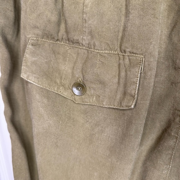 Cloth & Stone Olive Ankle Tencel Joggers Elastic around Ankles Size Large GUC - Picture 4 of 9